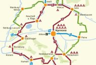 
                                  Die Region um Hannover mit Fahrradrouten