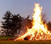 Osterfeuer in Hannover